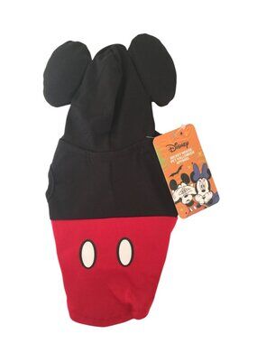 Mickey Mouse Character X-Small Pet Costume Padded Ears Red Black White
